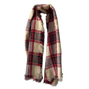 Nordstrom Fringed Plaid Scarf